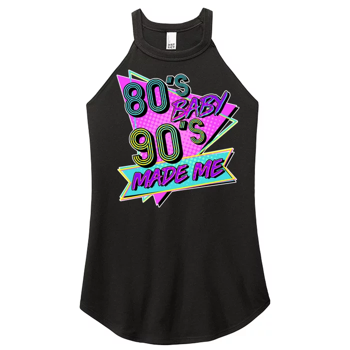 80's Baby 90's Made Me Women’s Perfect Tri Rocker Tank