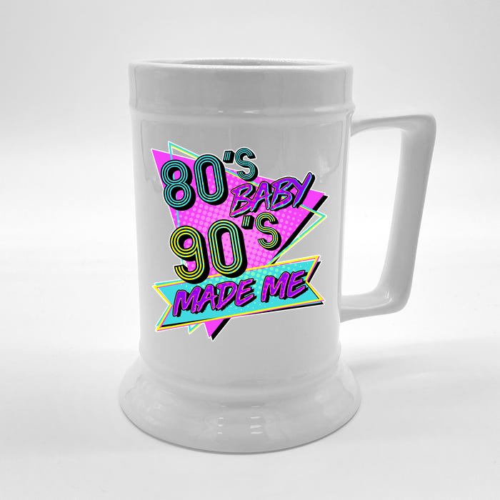 80's Baby 90's Made Me Front & Back Beer Stein