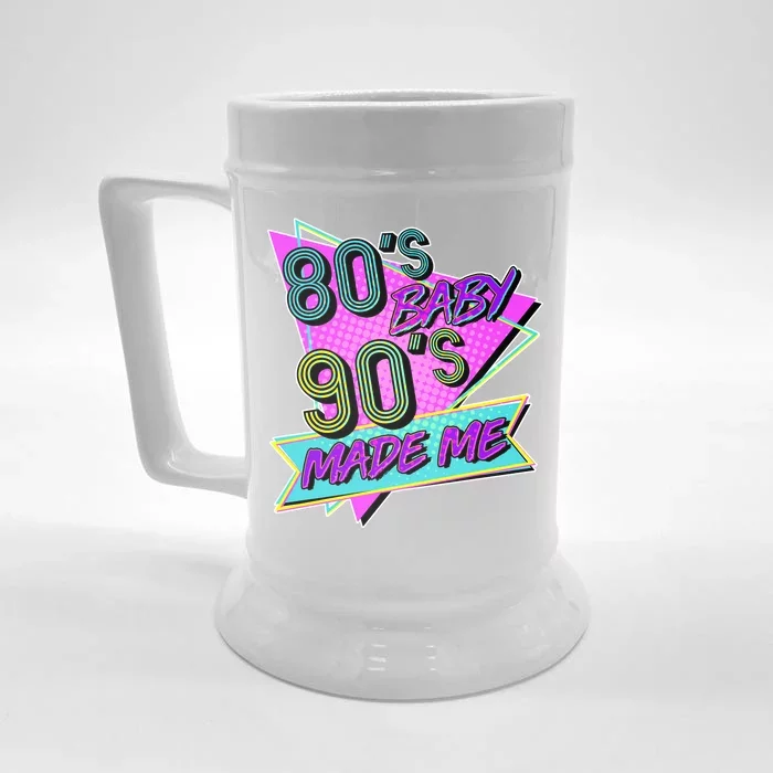 80's Baby 90's Made Me Front & Back Beer Stein