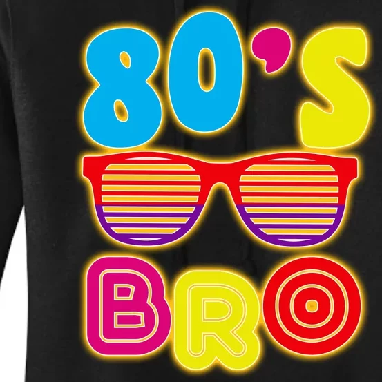 80's Bro Retro Shades Women's Pullover Hoodie