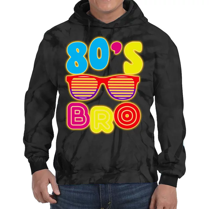 80's Bro Retro Shades Tie Dye Hoodie