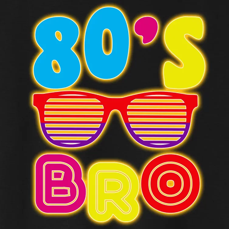 80's Bro Retro Shades Women's Crop Top Tee