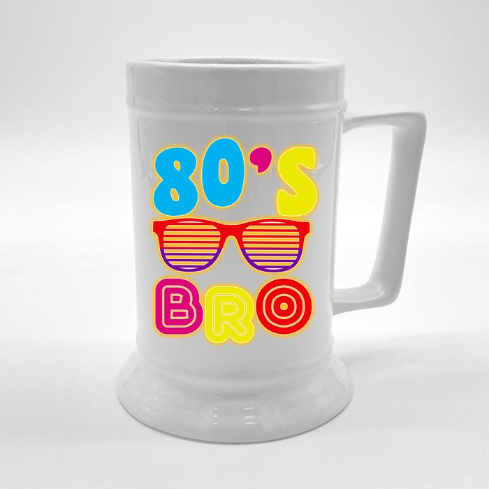 80's Bro Retro Shades Front & Back Beer Stein