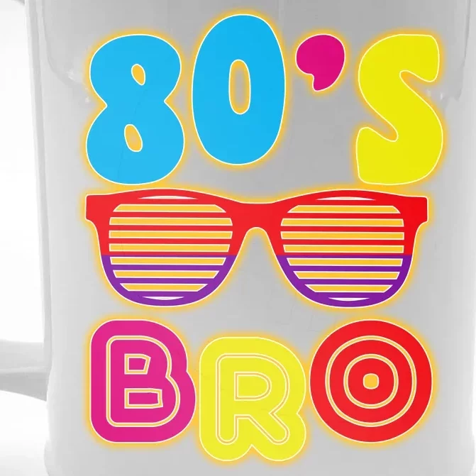 80's Bro Retro Shades Front & Back Beer Stein