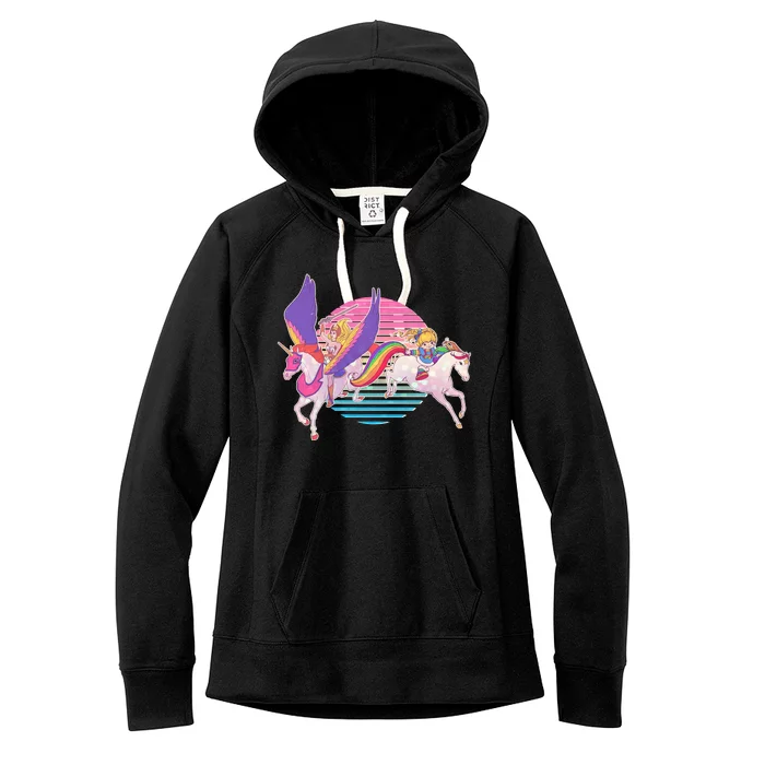 80's Girl Vintage Classic Women's Fleece Hoodie