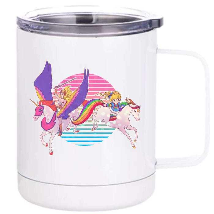 80's Girl Vintage Classic Front & Back 12oz Stainless Steel Tumbler Cup