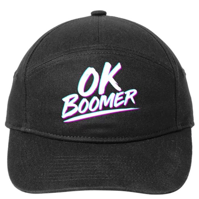 80's Retro Ok Boomer 7-Panel Snapback Hat