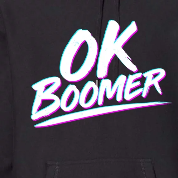 80's Retro Ok Boomer Premium Hoodie