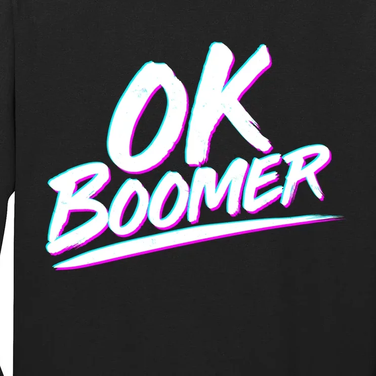 80's Retro Ok Boomer Tall Long Sleeve T-Shirt