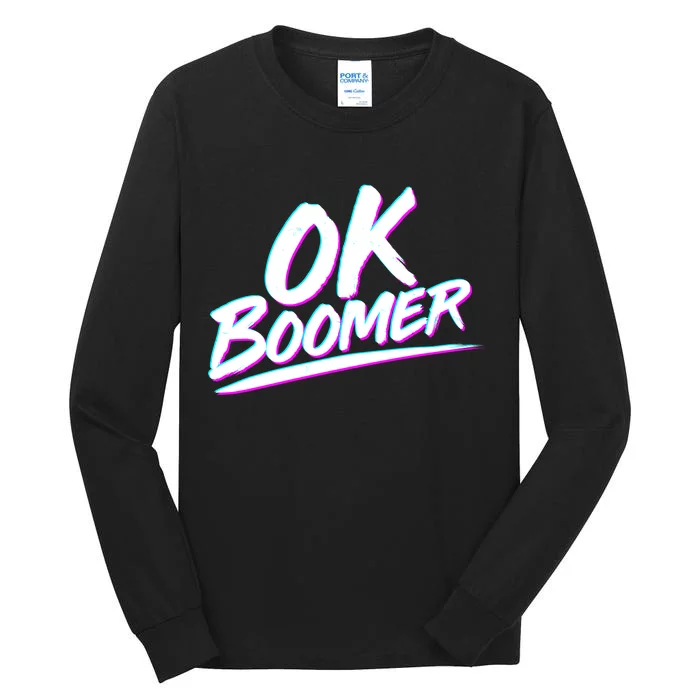 80's Retro Ok Boomer Tall Long Sleeve T-Shirt