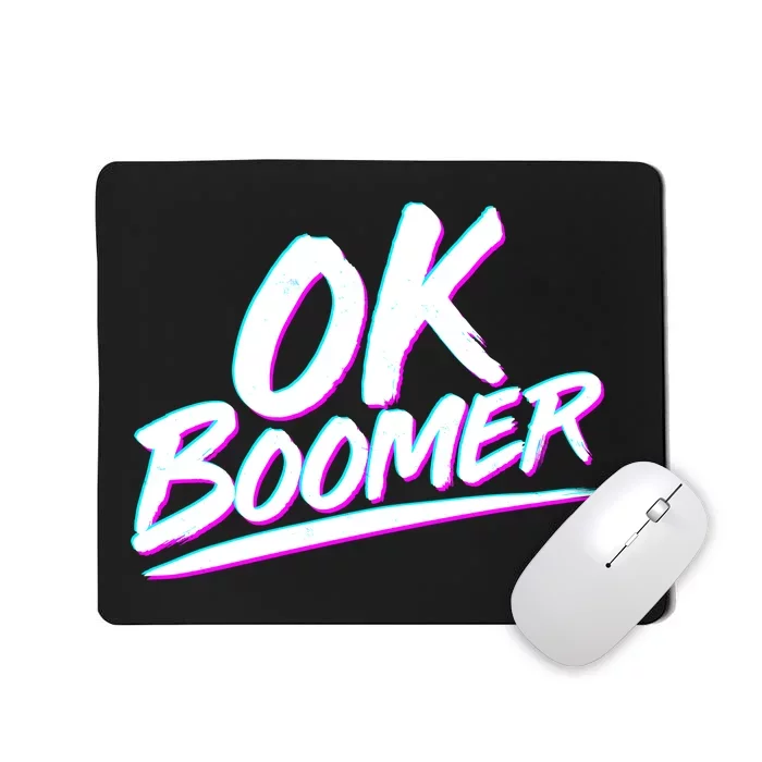 80's Retro Ok Boomer Mousepad