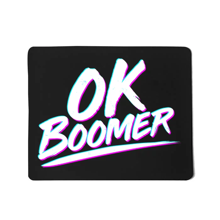 80's Retro Ok Boomer Mousepad