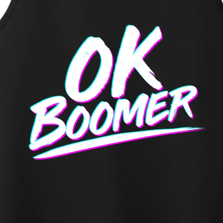 80's Retro Ok Boomer Performance Tank