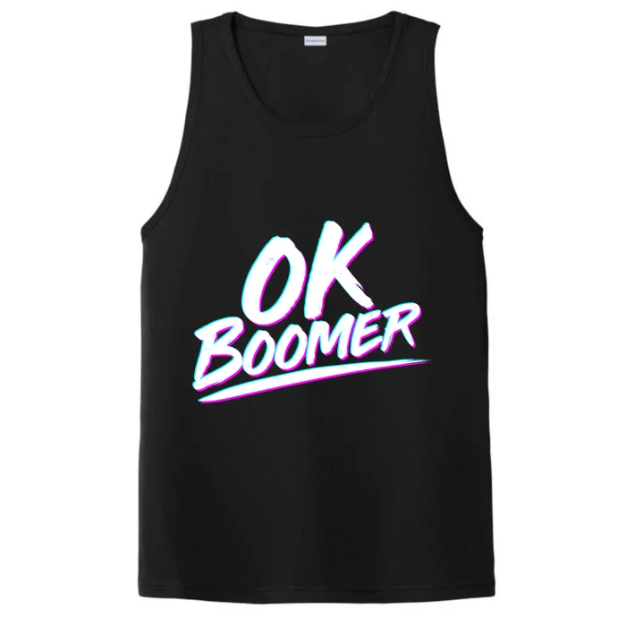 80's Retro Ok Boomer Performance Tank