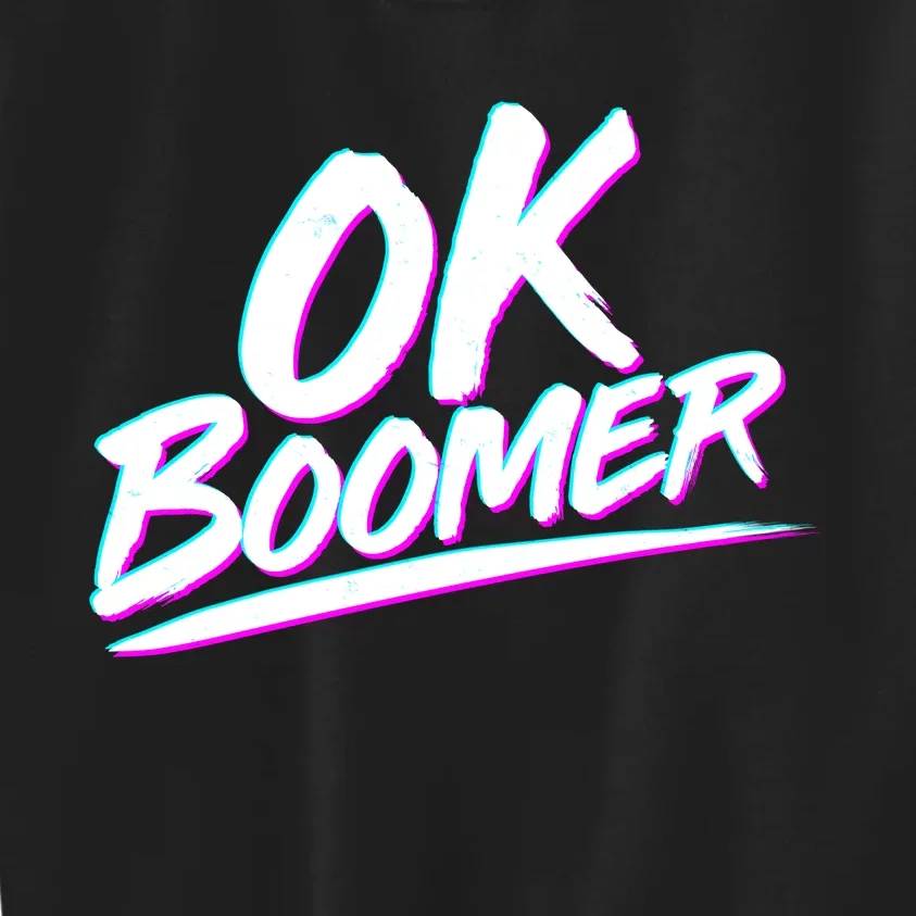 80's Retro Ok Boomer Kids Sweatshirt