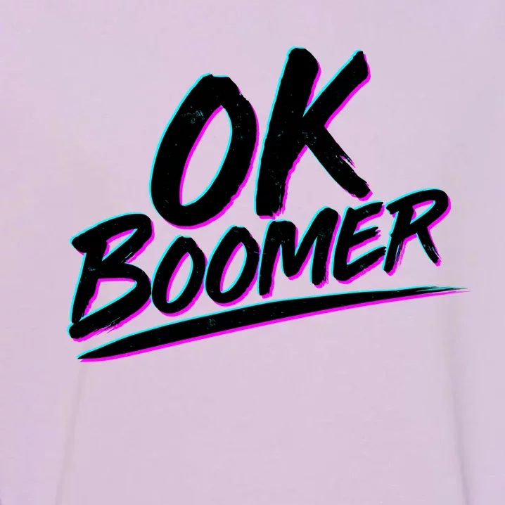 80's Retro Ok Boomer Garment-Dyed Sweatshirt