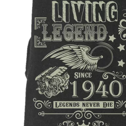 80th Birthday Legend Since 1940 Doggie 3-End Fleece Hoodie