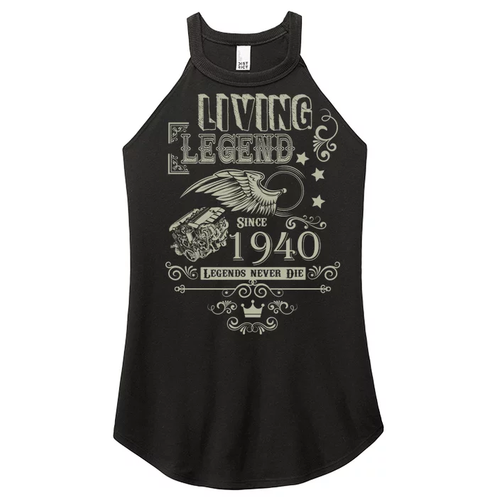 80th Birthday Legend Since 1940 Women’s Perfect Tri Rocker Tank