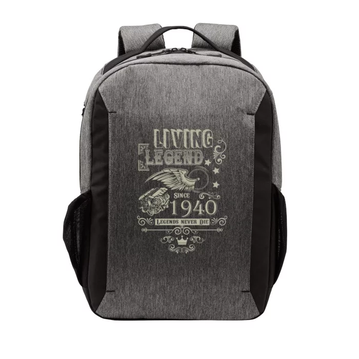 80th Birthday Legend Since 1940 Vector Backpack