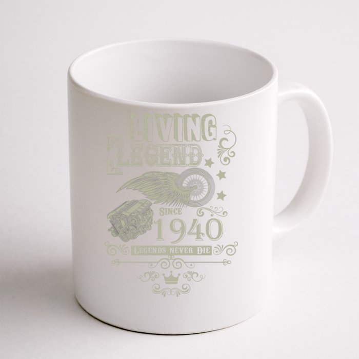 80th Birthday Legend Since 1940 Front & Back Coffee Mug