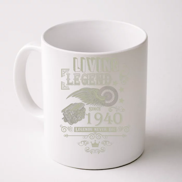 80th Birthday Legend Since 1940 Front & Back Coffee Mug