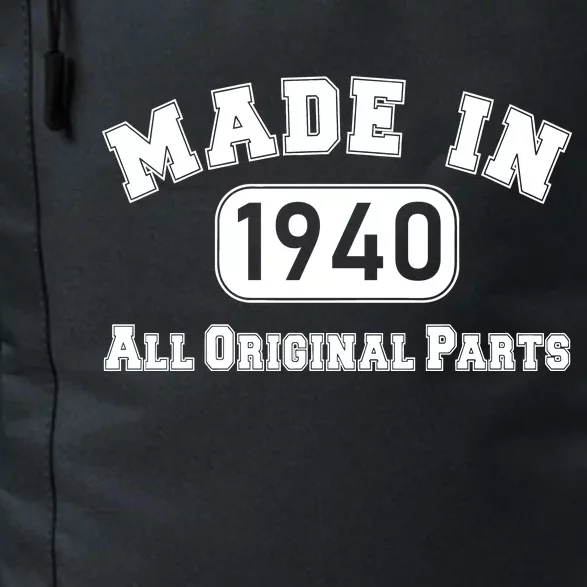 80th Birthday Made in 1940 All Original Parts Daily Commute Backpack