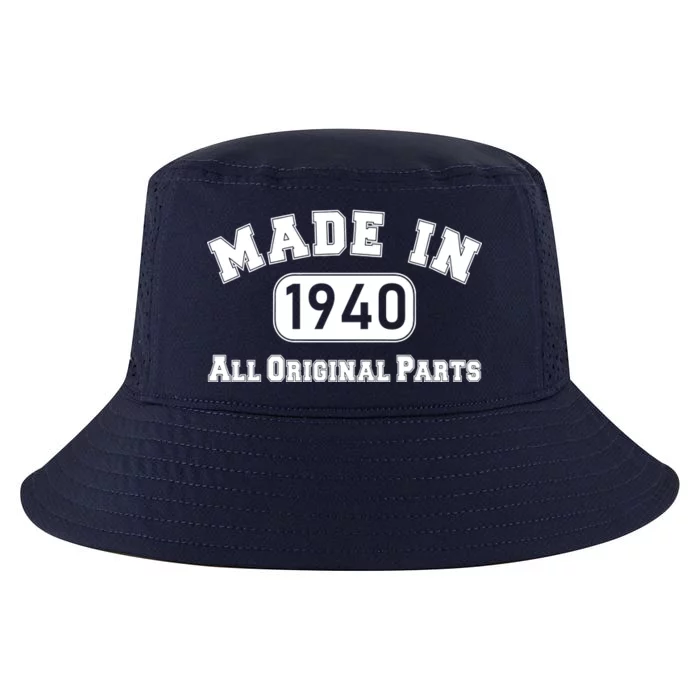 80th Birthday Made in 1940 All Original Parts Cool Comfort Performance Bucket Hat