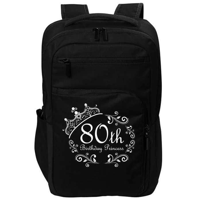 80th Birthday Princess Impact Tech Backpack