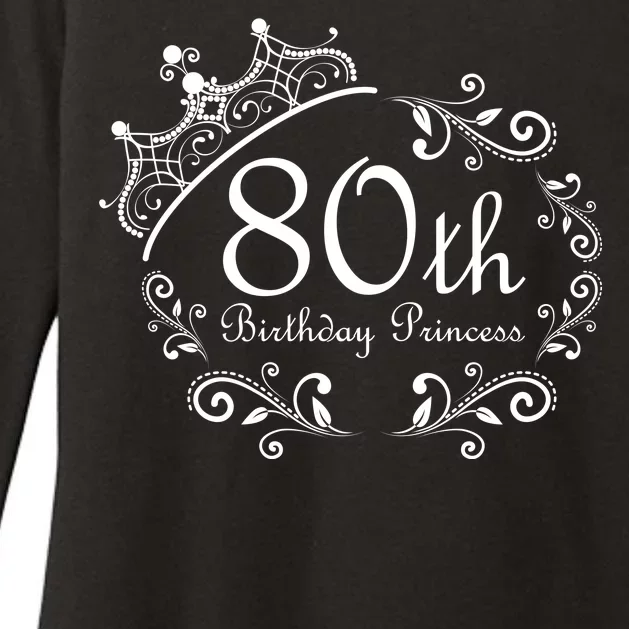 80th Birthday Princess Womens CVC Long Sleeve Shirt