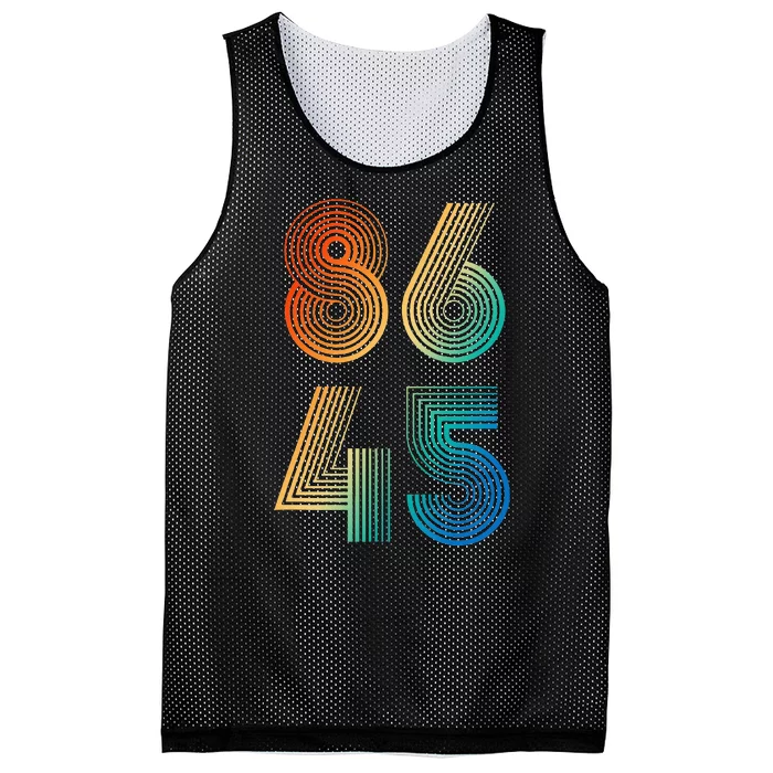 86 45 Dump Trump Cool Retro Antitrump Mesh Reversible Basketball Jersey Tank