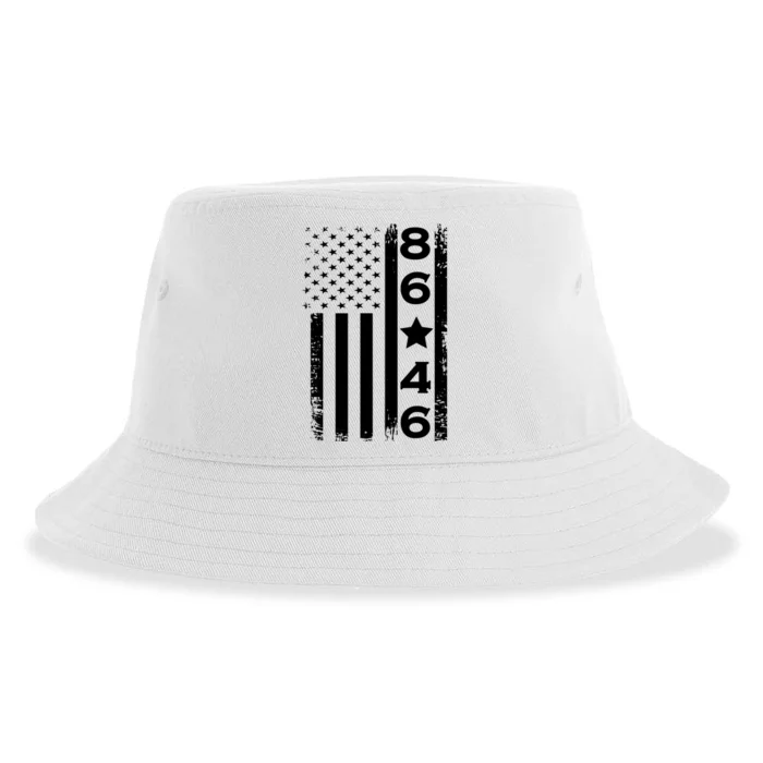 86 46 Impeach Biden 46 Vintage Distressed 86 46 Anti Biden Sustainable Bucket Hat