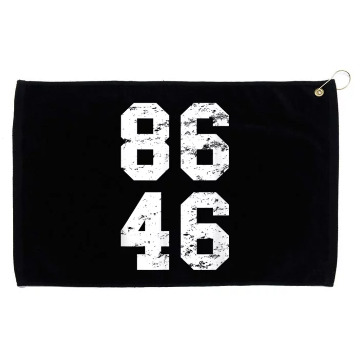 86 46 Impeach Biden 46 Vintage Distressed 8646 Anti Biden Grommeted Golf Towel