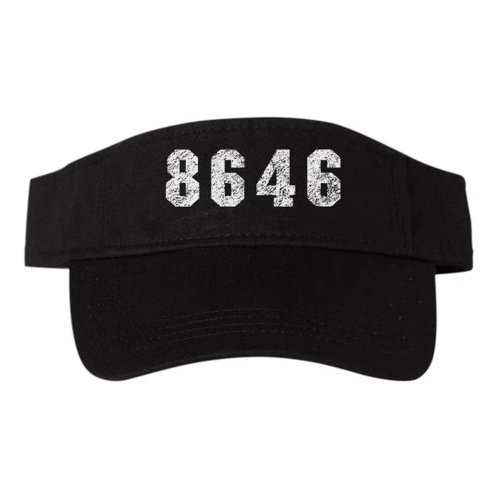 86 46 Republican Trump Political Statement Valucap Bio-Washed Visor