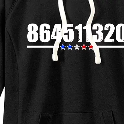 864511320 Anti Trump 8645 Women's Fleece Hoodie