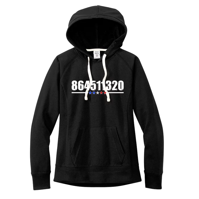 864511320 Anti Trump 8645 Women's Fleece Hoodie