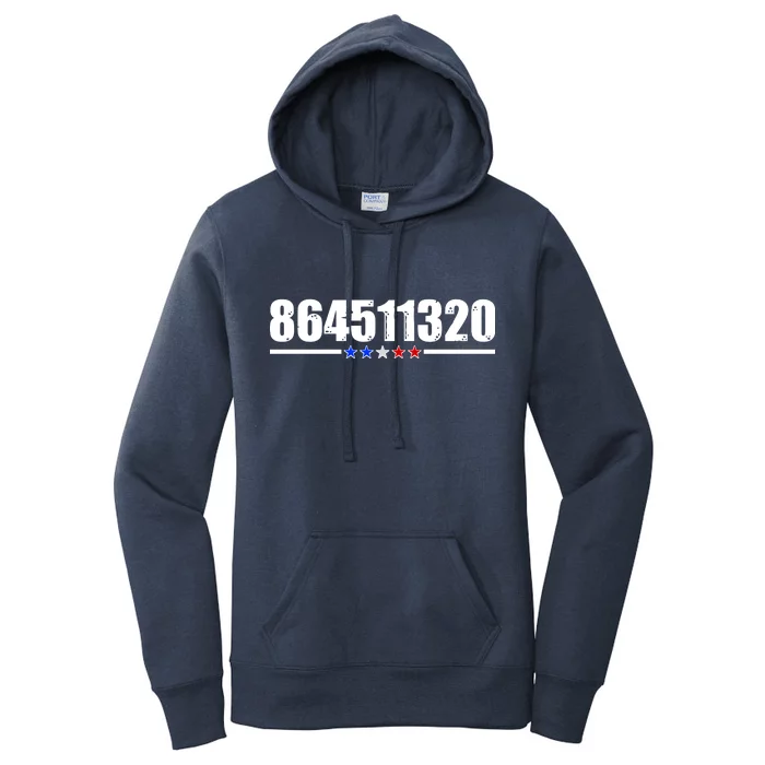 864511320 Anti Trump 8645 Women's Pullover Hoodie