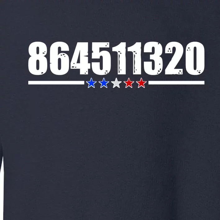 864511320 Anti Trump 8645 Toddler Sweatshirt