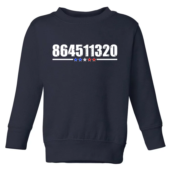 864511320 Anti Trump 8645 Toddler Sweatshirt