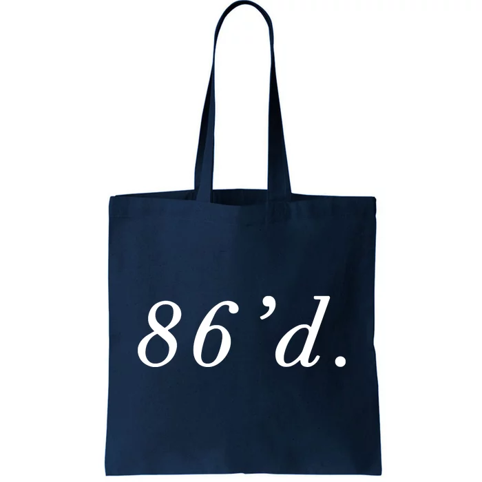 86 86d Funny Chef Funny Restaurant Slang Tote Bag