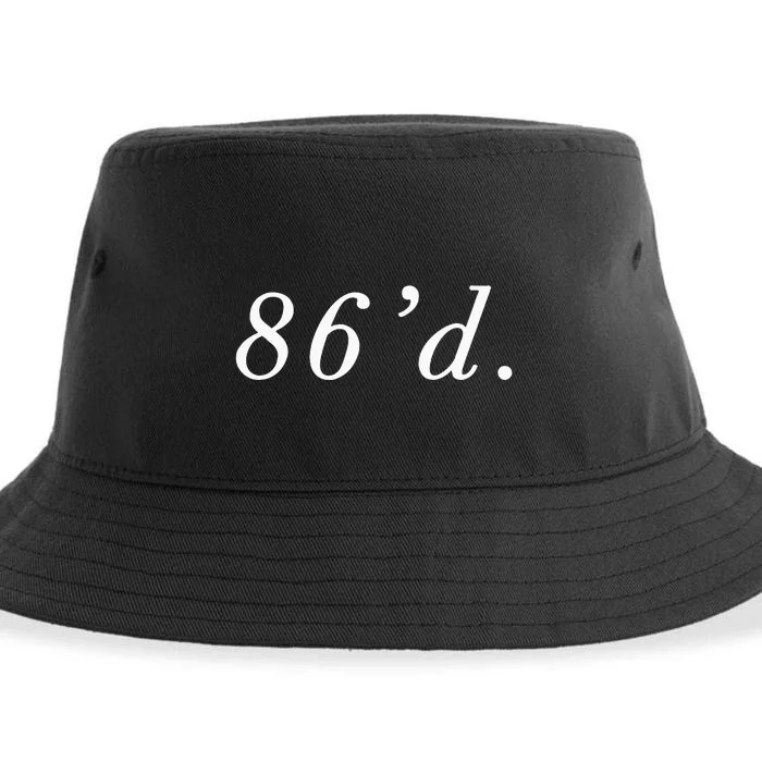 86 86d Funny Chef Funny Restaurant Slang Sustainable Bucket Hat