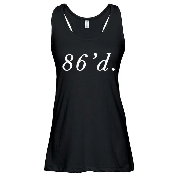 86 86'd Funny Chef Funny Restaurant Slang Ladies Essential Flowy Tank