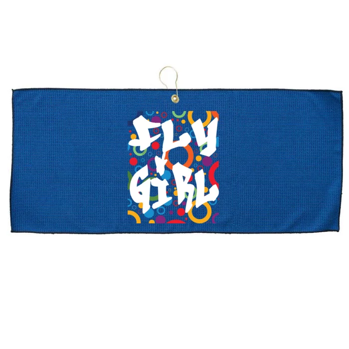 80s 90s BGirl Old School Hip Hop Large Microfiber Waffle Golf Towel