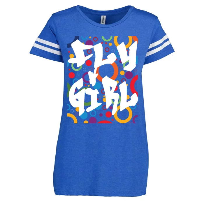 80s 90s BGirl Old School Hip Hop Enza Ladies Jersey Football T-Shirt