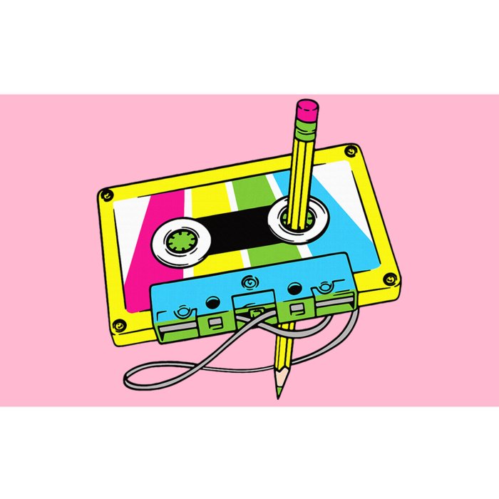 80s 90s Cassette Pencil Theme Party Bumper Sticker