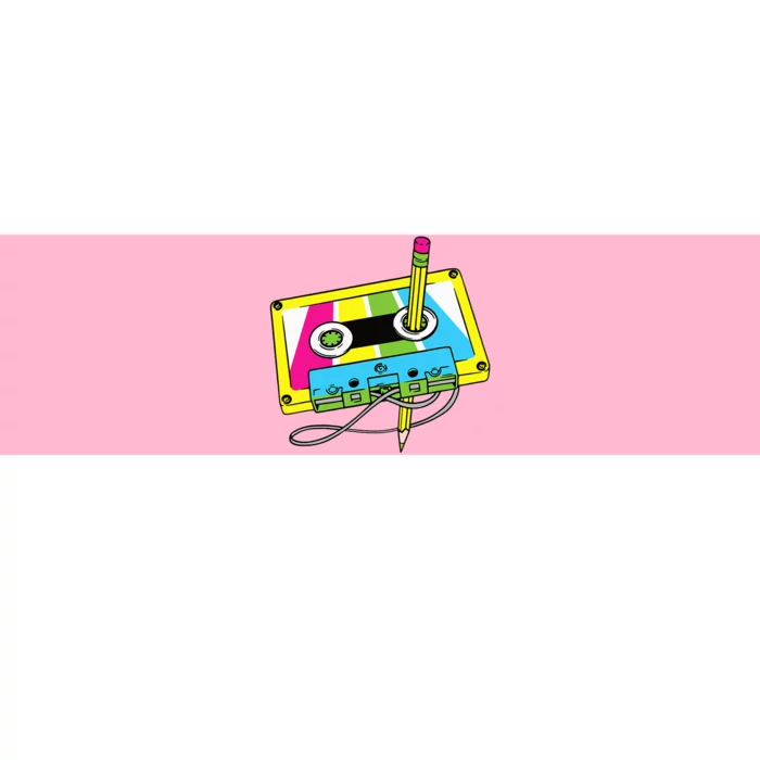 80s 90s Cassette Pencil Theme Party Bumper Sticker