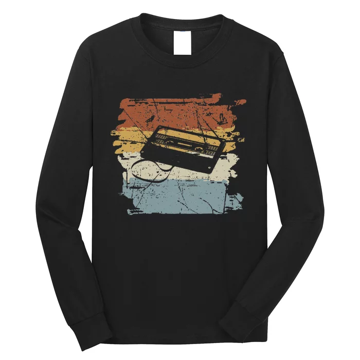 80S 90S Cassette Long Sleeve Shirt