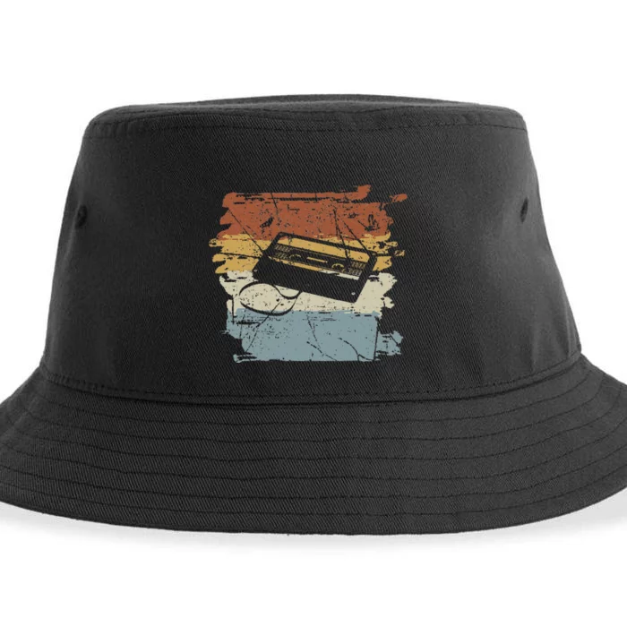 80S 90S Cassette Sustainable Bucket Hat