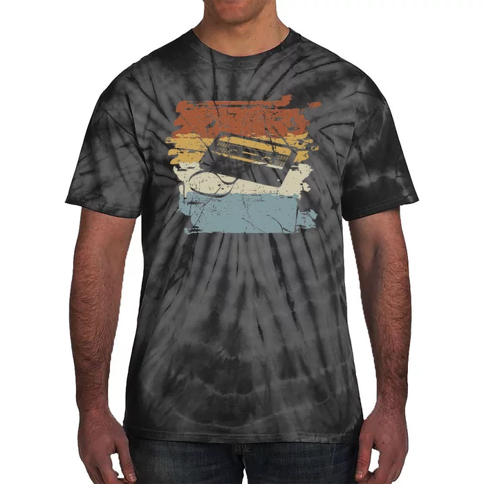 80S 90S Cassette Tie-Dye T-Shirt