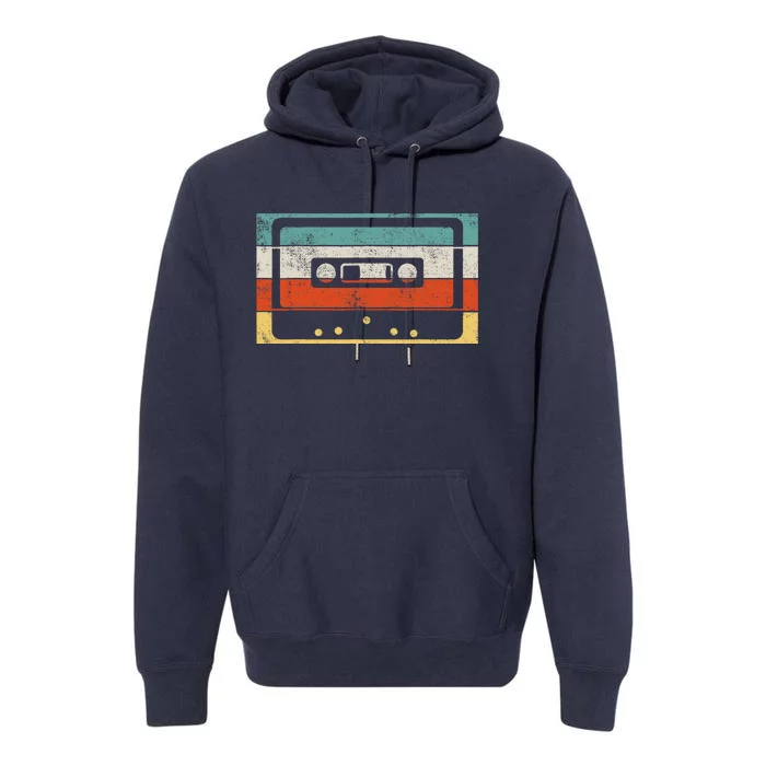 80s 90s Music Cassette Tape Retro Premium Hoodie