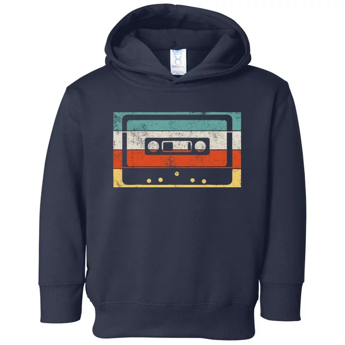 80s 90s Music Cassette Tape Retro Toddler Hoodie